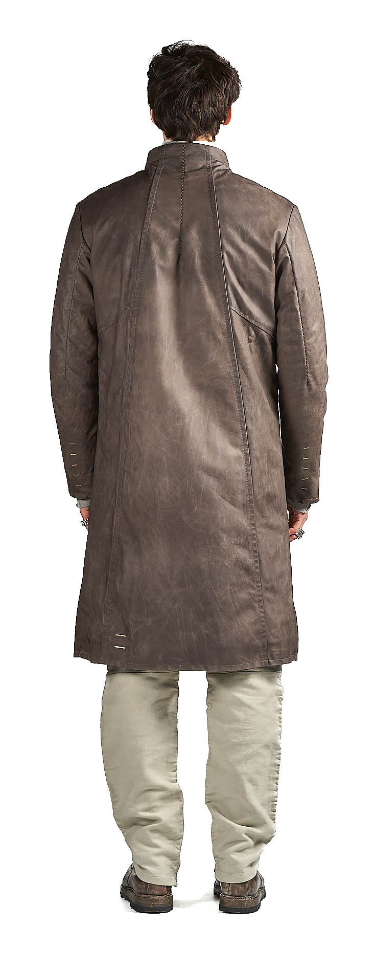 DANIELE BASTA LEATHER AND SILVER JACKET 